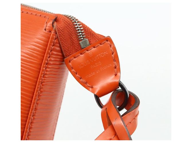 LOUIS VUITTON Pochette Accessori NM Epi Pouch Pimon LV Auth 168911A Arancione - vista 17