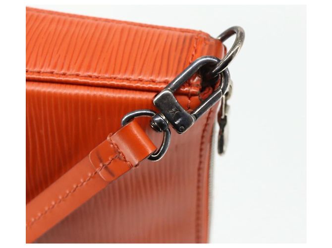 LOUIS VUITTON Pochette Accessori NM Epi Pouch Pimon LV Auth 168911A Arancione - vista 18
