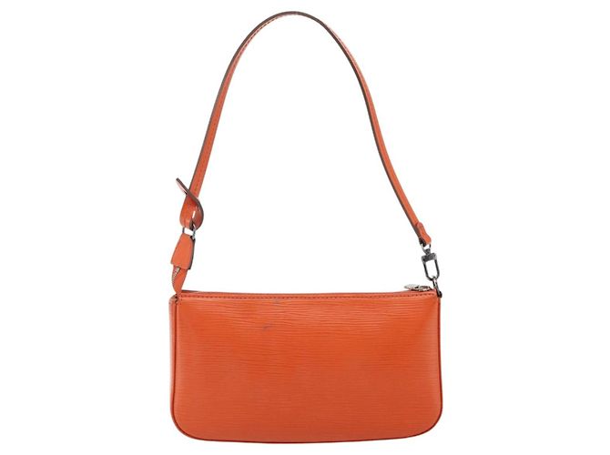 LOUIS VUITTON Pochette Accessori NM Epi Pouch Pimon LV Auth 168911A Arancione - vista 2