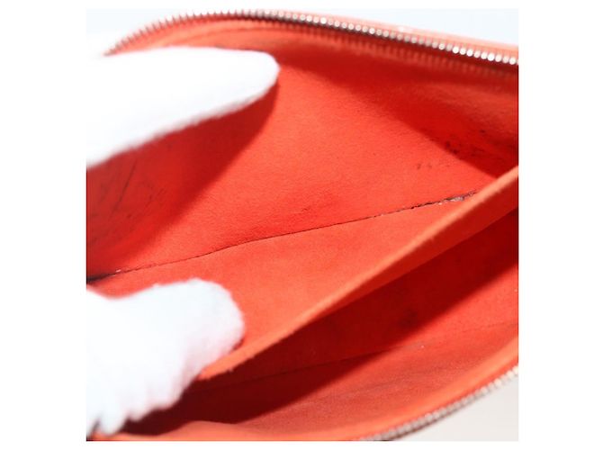 LOUIS VUITTON Pochette Accessori NM Epi Pouch Pimon LV Auth 168911A Arancione - vista 21