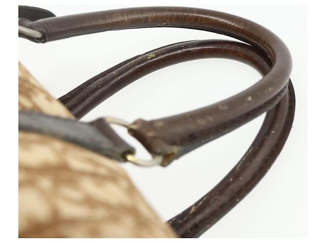 Borsa a mano in tela Trotter Christian Dior oro marrone Auth 175135 D'oro - vista 8