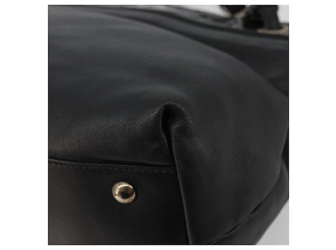Borsa a mano Salvatore Ferragamo in pelle verniciata nera e oro Auth ka4036 Nero D'oro - vista 15