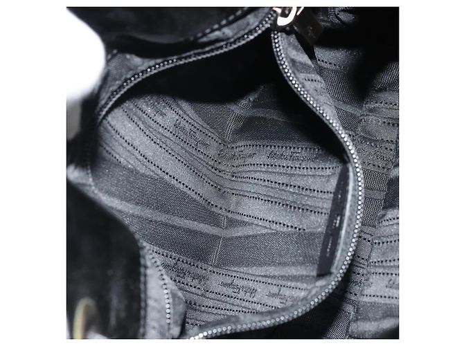 Borsa a mano Salvatore Ferragamo in pelle verniciata nera e oro Auth ka4036 Nero D'oro - vista 22