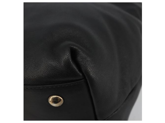 Borsa a mano Salvatore Ferragamo in pelle verniciata nera e oro Auth ka4036 Nero D'oro - vista 9