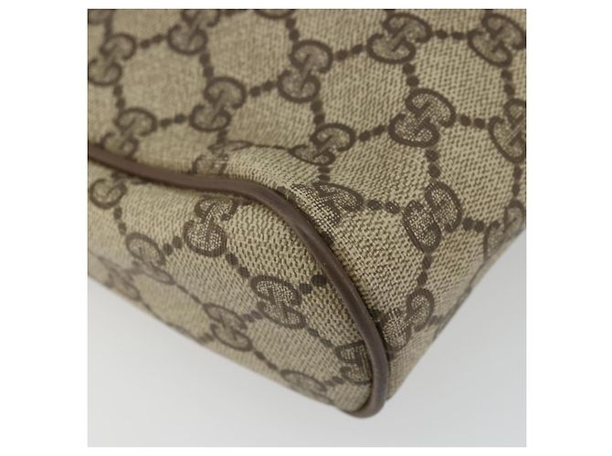 GUCCI GG Supreme Web Sherry Line Clutch Bag PVC Beige Rosso 89 01 012 Auth am11316 - vista 9