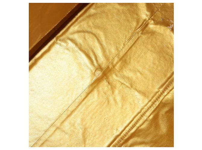Borsa Boston in tela giallo oro Auth BA11776A di Gianni Versace D'oro - vista 10