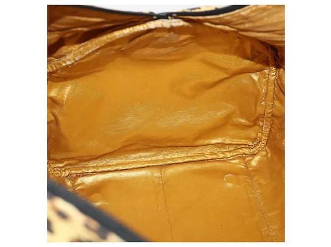 Borsa Boston in tela giallo oro Auth BA11776A di Gianni Versace D'oro - vista 21