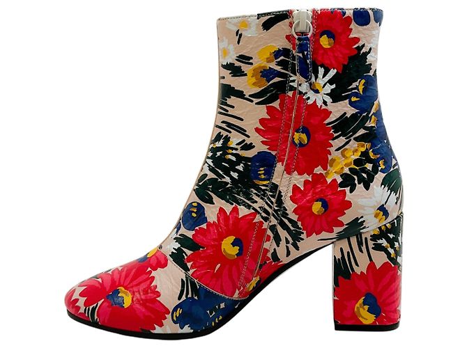 Botines de cuero con estampado floral múltiple Balenciaga Multicolor - vista 3
