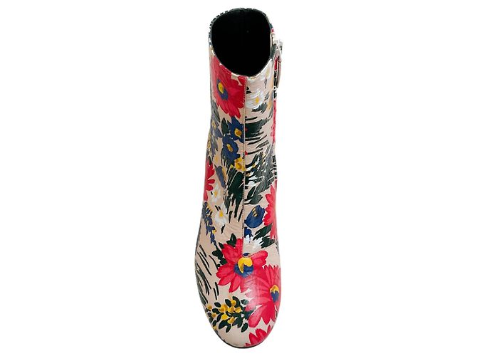 Botines de cuero con estampado floral múltiple Balenciaga Multicolor - vista 4