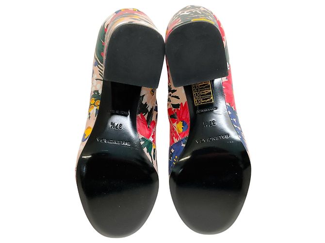 Botines de cuero con estampado floral múltiple Balenciaga Multicolor - vista 7