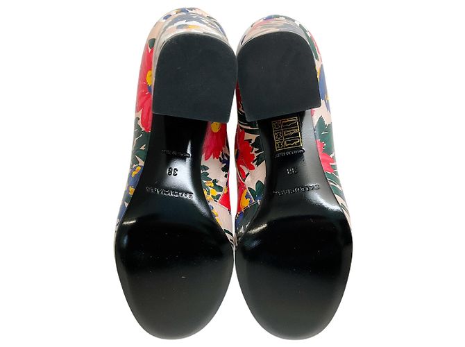 Botines de cuero con estampado floral múltiple Balenciaga Multicolor - vista 8
