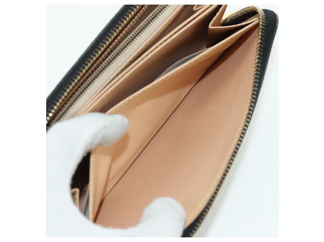 LOUIS VUITTON Monogram Multicolor Zippy Wallet Black M60243 LV Auth BA12070V - view 21