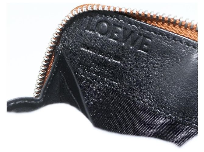 LOEWE Puzzle Zip-Up Round Wallet Leather Multicolor Silver 122N30X Auth am11095V Silvery Multiple colors - view 11