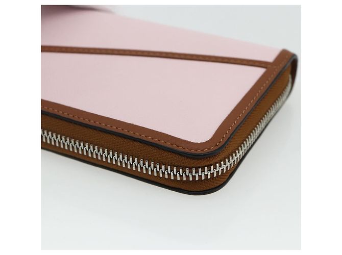 LOEWE Puzzle Zip-Up Round Wallet Leather Multicolor Silver 122N30X Auth am11095V Silvery Multiple colors - view 15