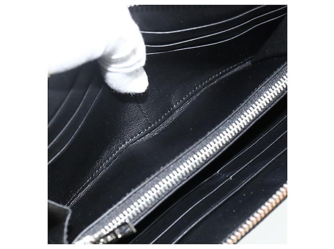 LOEWE Puzzle Zip-Up Round Wallet Leather Multicolor Silver 122N30X Auth am11095V Silvery Multiple colors - view 18