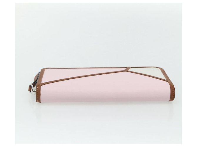 LOEWE Puzzle Zip-Up Round Wallet Leather Multicolor Silver 122N30X Auth am11095V Silvery Multiple colors - view 5