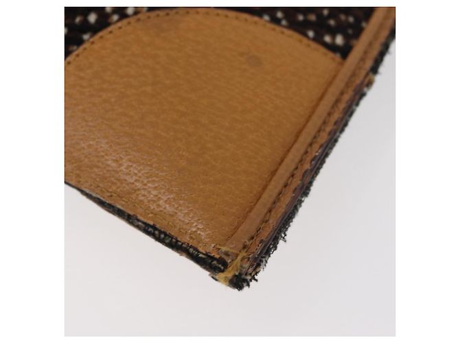 PRADA Borsa a mano in tela marrone argento Auth 175566A - vista 9