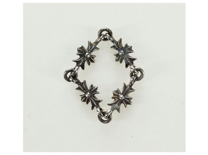 Anello Chrome Hearts Tiny ECH Plus Ag925 Argento Auth YKZ1419V - vista 7