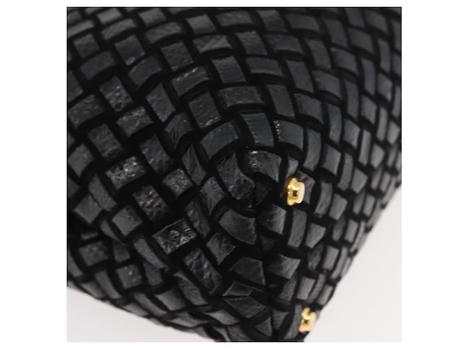 BALLY Borsa a Mano in Pelle 2 vie Nero Oro Auth YKZ1223 D'oro - vista 16