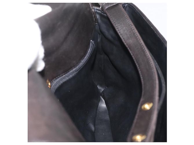 BALLY Borsa a Mano in Pelle 2 vie Nero Oro Auth YKZ1223 D'oro - vista 21