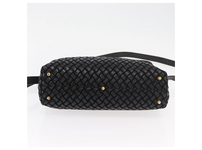 BALLY Borsa a Mano in Pelle 2 vie Nero Oro Auth YKZ1223 D'oro - vista 5