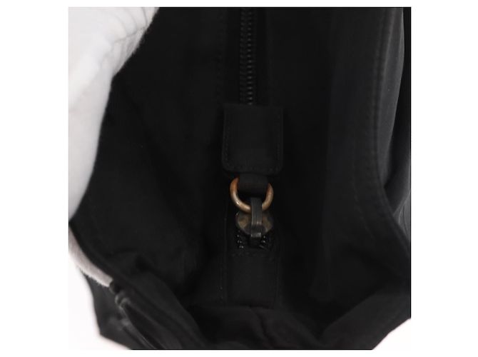 Prada Tote Bag aus schwarzem Nylon mit silberner Authentizität 176592 - Ansicht 10
