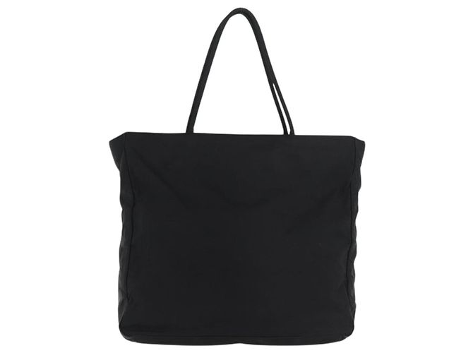 Prada Tote Bag aus schwarzem Nylon mit silberner Authentizität 176592 - Ansicht 2