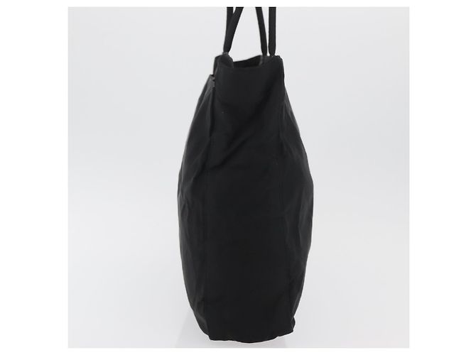 Prada Tote Bag aus schwarzem Nylon mit silberner Authentizität 176592 - Ansicht 3