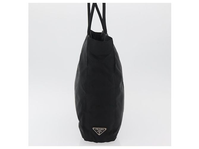 Prada Tote Bag aus schwarzem Nylon mit silberner Authentizität 176592 - Ansicht 4