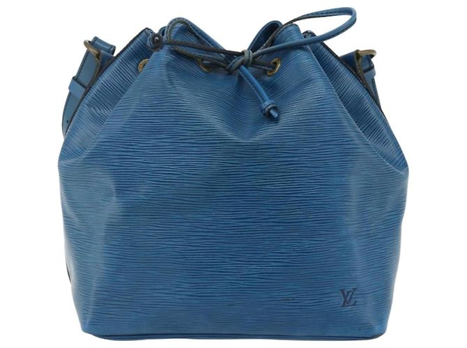 Noe LOUIS VUITTON Borsa a Spalla Petit Noé Epi Blu M44105 LV Auth YKZ1244 - vista 13