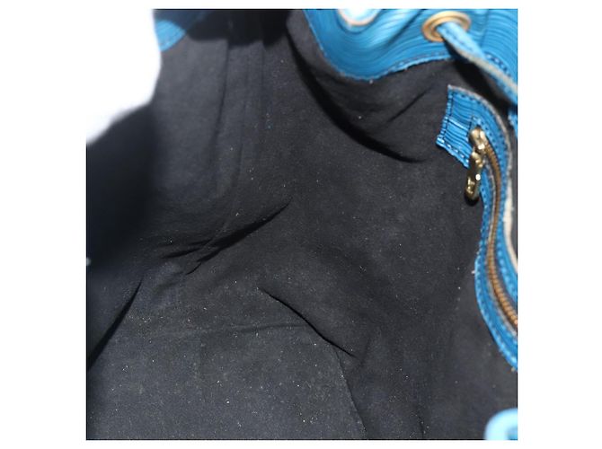 Noe LOUIS VUITTON Borsa a Spalla Petit Noé Epi Blu M44105 LV Auth YKZ1244 - vista 18