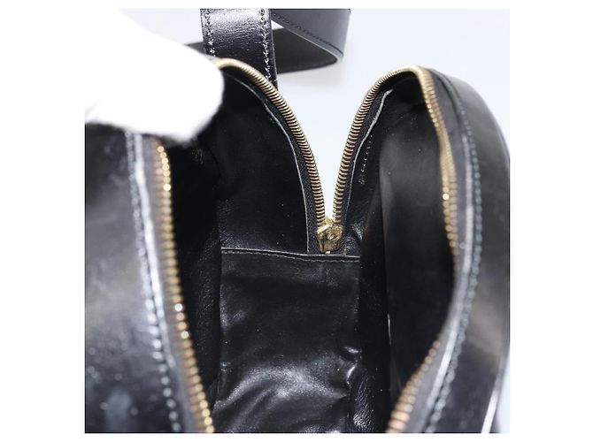 Céline CELINE Circle Schultertasche aus Leder Schwarz Gold Auth YKZ1524A Golden - Ansicht 19