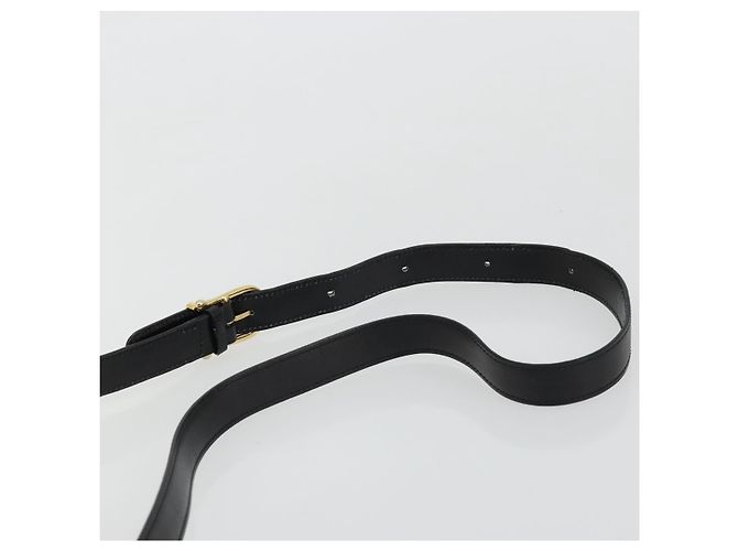Céline CELINE Circle Schultertasche aus Leder Schwarz Gold Auth YKZ1524A Golden - Ansicht 8