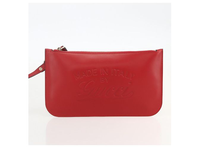 Borsa Tote Diamante GUCCI PVC Rossa Oro 247209 Auth 175652 Rosso D'oro - vista 21