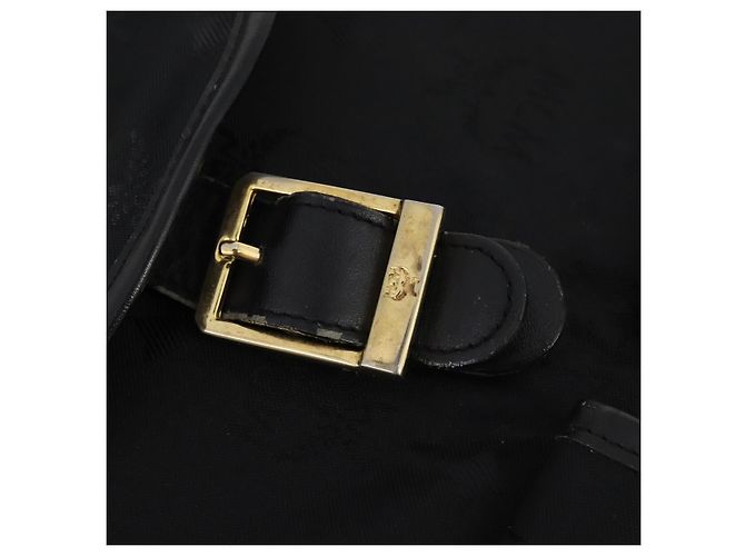 MCM Vicetos Logogram Rucksack Canvas Schwarz Gold Auth INZ047 Golden - Ansicht 17