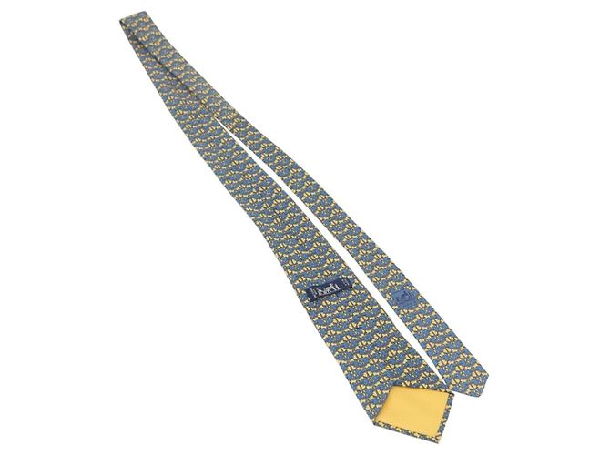 Hermès HERMES Necktie Silk Yellow Auth 174888A - view 8