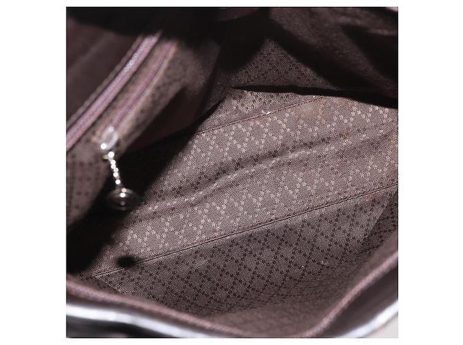 Borsa Tote GUCCI in tela marrone argento 002 2123 0458 Auth 175706 - vista 11