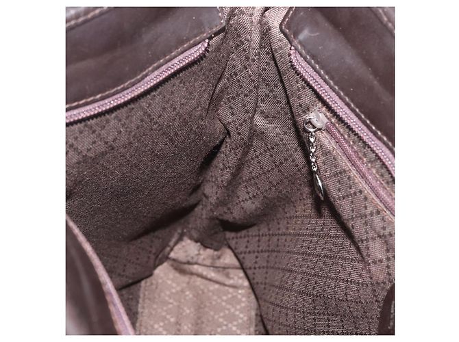 Borsa Tote GUCCI in tela marrone argento 002 2123 0458 Auth 175706 - vista 19
