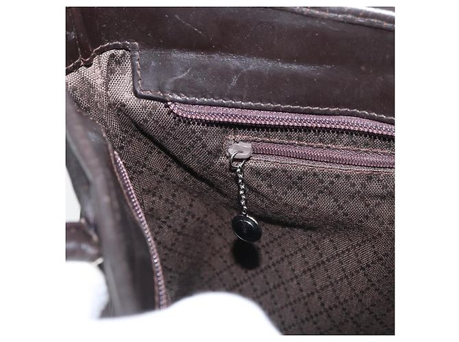 Borsa Tote GUCCI in tela marrone argento 002 2123 0458 Auth 175706 - vista 20