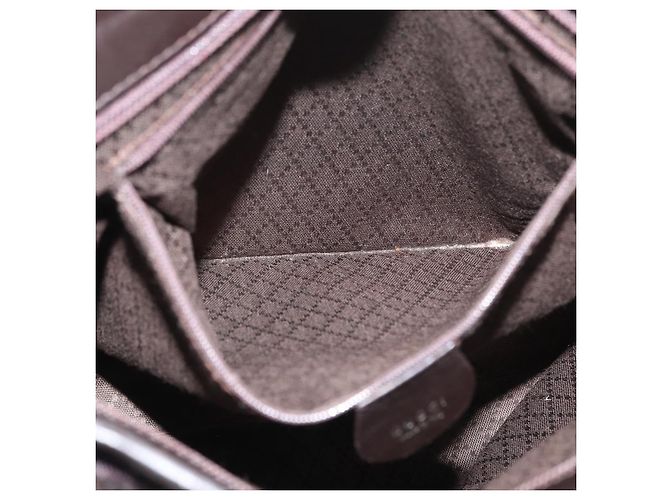 Borsa Tote GUCCI in tela marrone argento 002 2123 0458 Auth 175706 - vista 21
