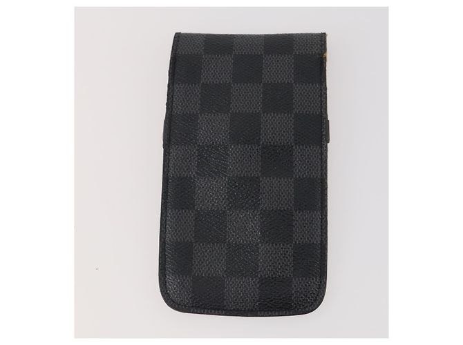 LOUIS VUITTON Clutch Monogram Damier Graphite 3 Pezzi LV Auth BA12165 Damier ebene - vista 15