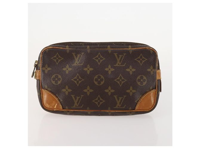 LOUIS VUITTON Clutch Monogram Damier Graphite 3 Pezzi LV Auth BA12165 Damier ebene - vista 2