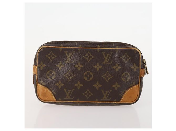 LOUIS VUITTON Clutch Monogram Damier Graphite 3 Pezzi LV Auth BA12165 Damier ebene - vista 3