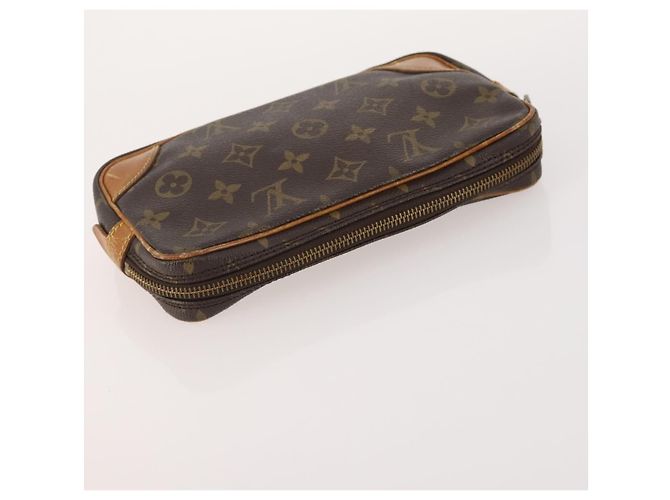 LOUIS VUITTON Clutch Monogram Damier Graphite 3 Pezzi LV Auth BA12165 Damier ebene - vista 5