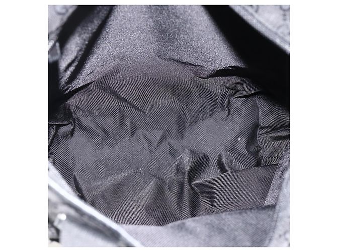 GUCCI GG Canvas Tote Bag Schwarz Silber 28892 Auth 175748 - Ansicht 11
