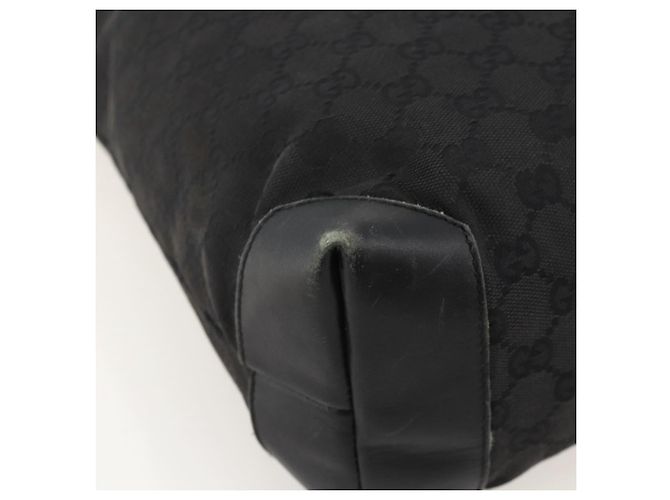 GUCCI GG Canvas Tote Bag Schwarz Silber 28892 Auth 175748 - Ansicht 16
