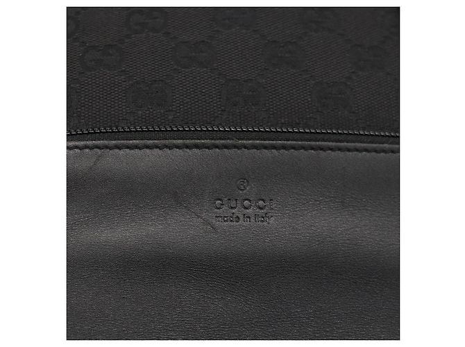 GUCCI GG Canvas Tote Bag Schwarz Silber 28892 Auth 175748 - Ansicht 17