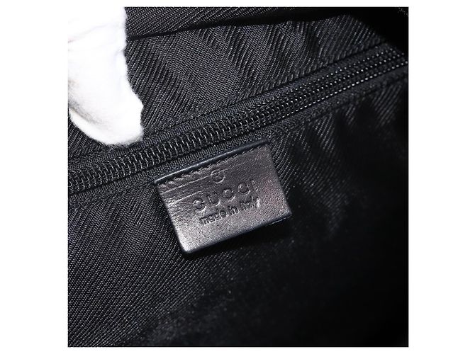 GUCCI GG Canvas Tote Bag Schwarz Silber 28892 Auth 175748 - Ansicht 18