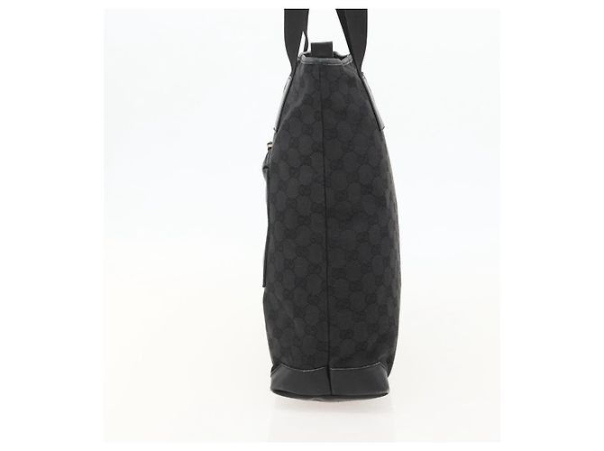 GUCCI GG Canvas Tote Bag Schwarz Silber 28892 Auth 175748 - Ansicht 4