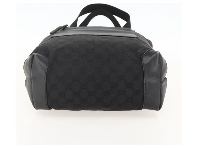 GUCCI GG Canvas Tote Bag Schwarz Silber 28892 Auth 175748 - Ansicht 5